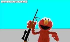 Elmo kills barney !!!